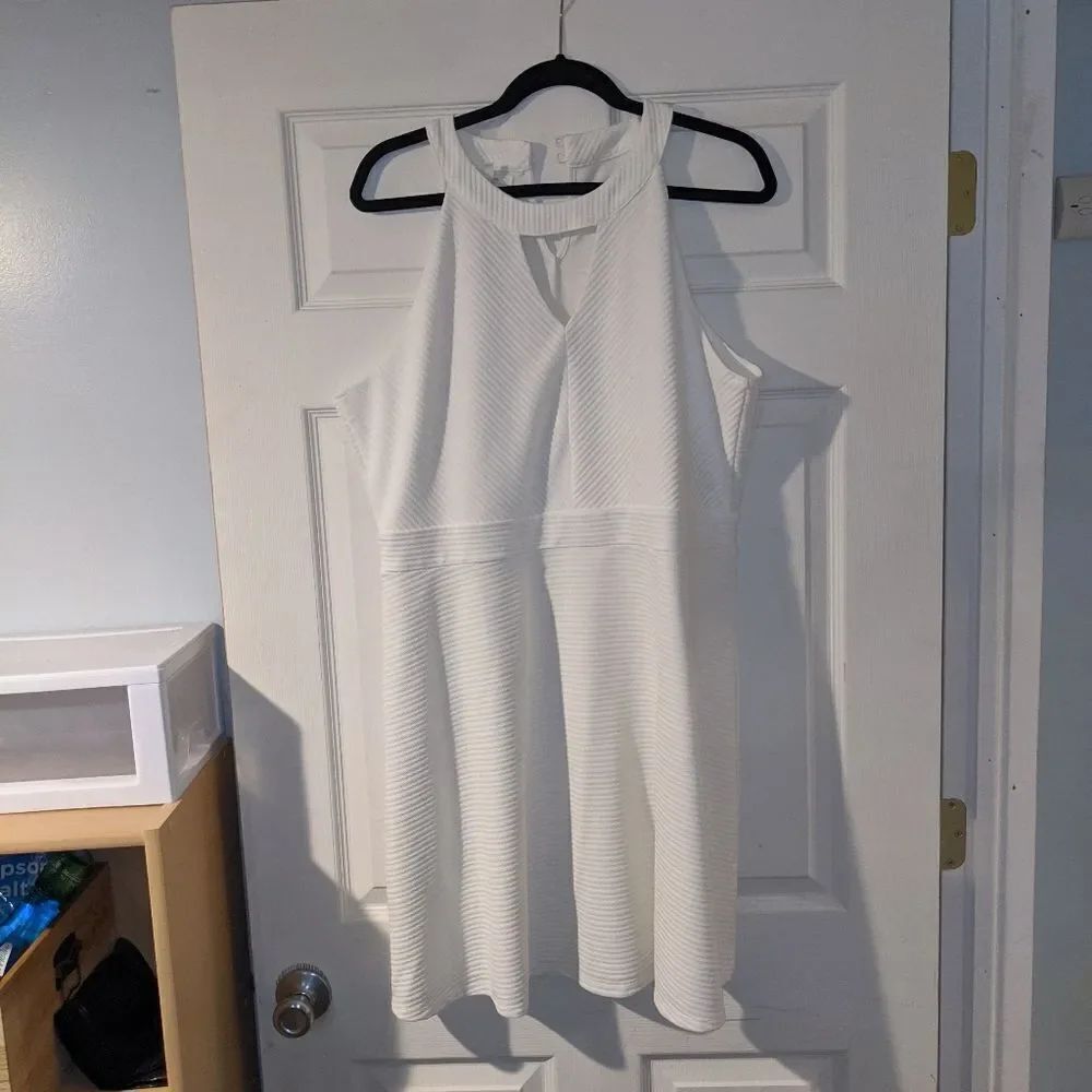 NWT Maurice's white empire waist dress